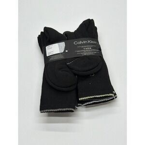Calvin Klein Mens 5 Pair Cushion Crew Socks Black CVN233CR01001 One Size 7-12